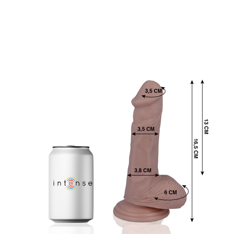 MR INTENSE - 5 REALISTISCHE PIEMEL 16.5 CM -O- 3.5 CM