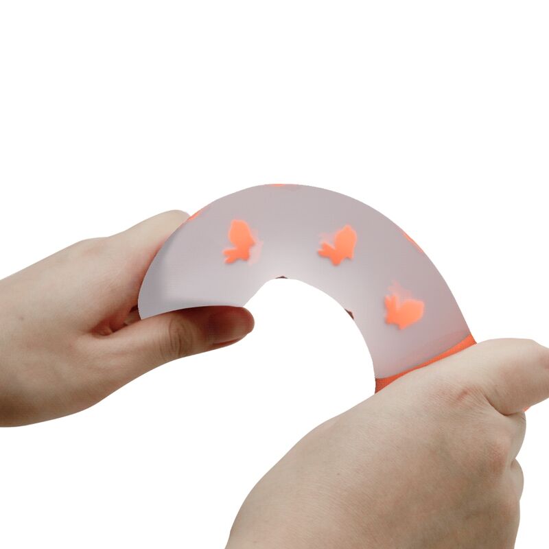 PRETTY LOVE - MAGICAL NIGHTFALL DILDO ZONDER TRILLINGEN LICHTGEVENDE ORANJE