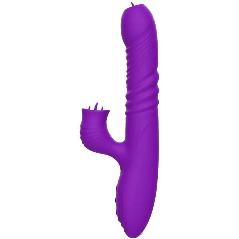 ARMONY - G-SPOT KONIJN VIBRATOR MET STIMULERENDE TONG EN VIOLET WARMTE-EFFECT