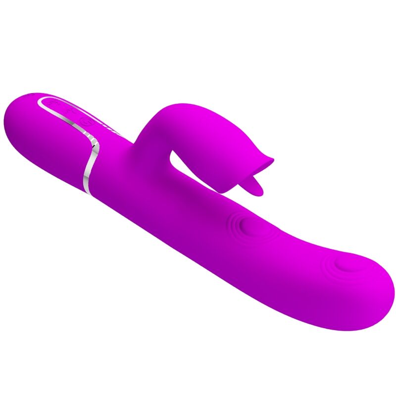 PRETTY LOVE - KONIJN VIBRATOR MET LIKKENDE FUCHSIA