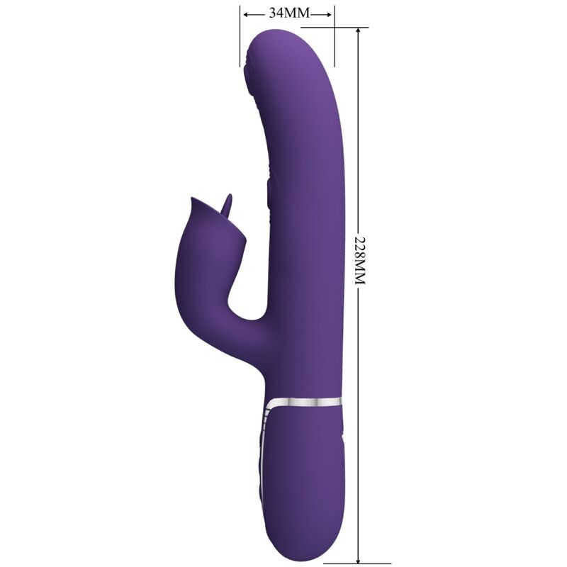 PRETTY LOVE - KONIJN VIBRATOR MET LIKFUNCTIE PAARS