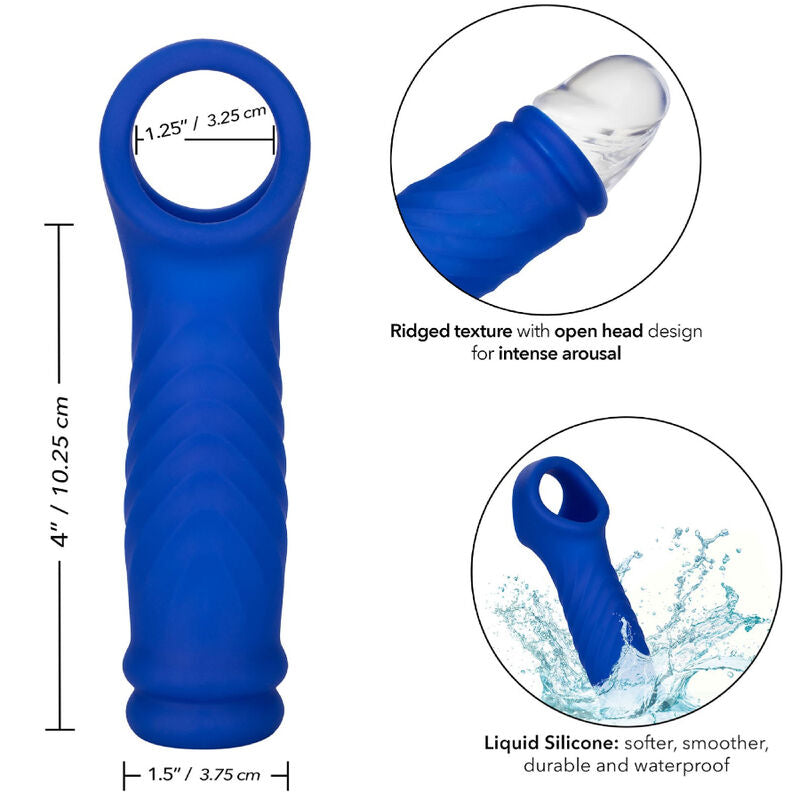 CALEXOTICS - ADMIRAL WAVE PENIS COVER VLOEIBAAR SILICOON BLAUW