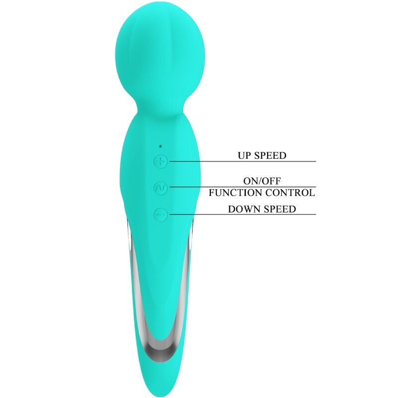 PRETTY LOVE - WALTER VIBRATOR WAND AQUA GROEN