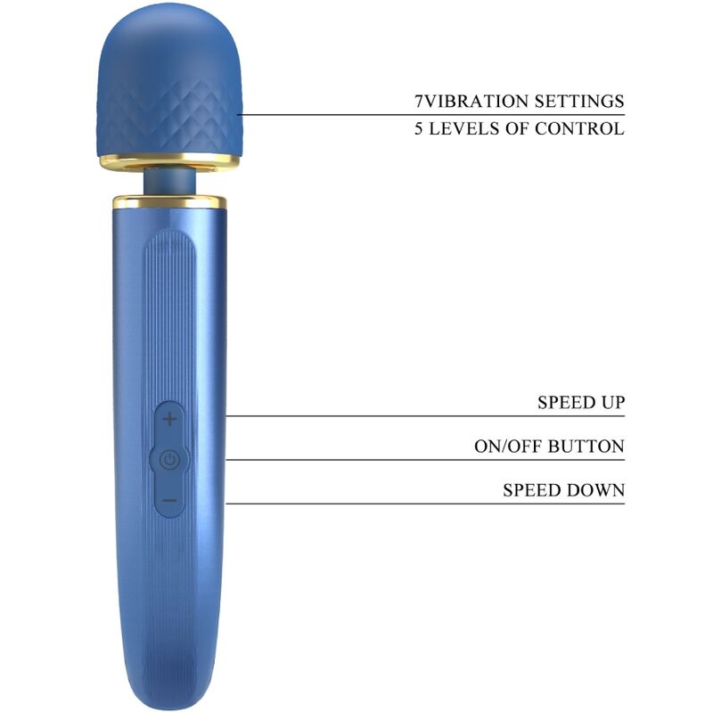 PRETTY LOVE - MASSAGER 7 TRILLINGSFUNCTIES BLAUW
