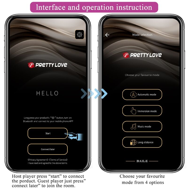 PRETTY LOVE - BILLY VIBRATION AFSTANDSBEDIENING PAARS GRATIS APP