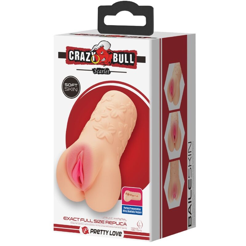 CRAZY BULL - SCHARLAKENRODE VAGINAVORMIGE MASTURBATOR