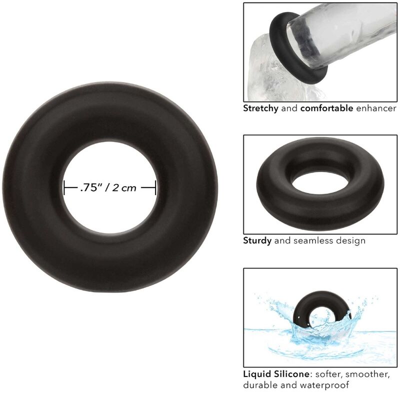 CALEXOTICS - ALPHA PROLONG MEDIUM RING ZWART