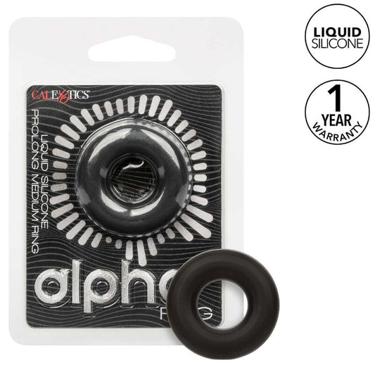 CALEXOTICS - ALPHA PROLONG MEDIUM RING ZWART