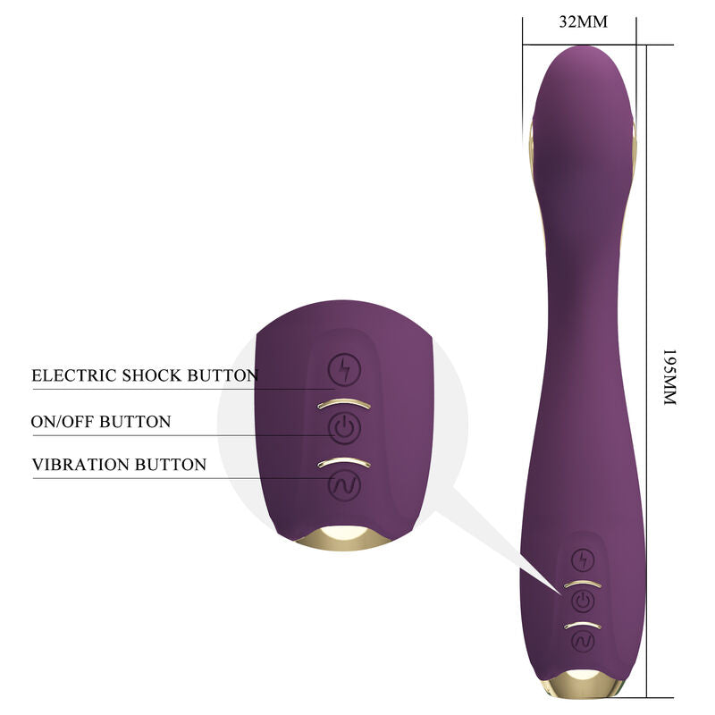 PRETTY LOVE - HECTOR ELEKTROSHOCK VIBRATOR MET APP-BEDIENING PAARS