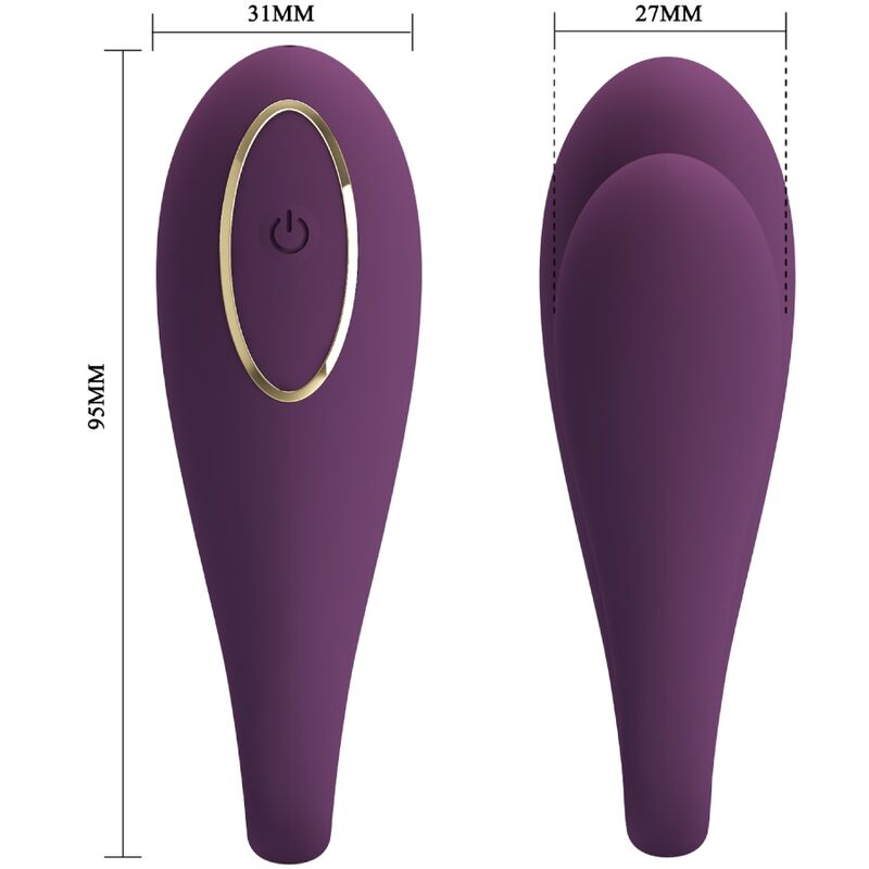 PRETTY LOVE - AUGUST AFSTANDSBEDIENING GLOBALE DUBBELE PLEZIER VIBRATOR