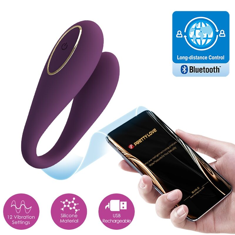 PRETTY LOVE - AUGUST AFSTANDSBEDIENING GLOBALE DUBBELE PLEZIER VIBRATOR