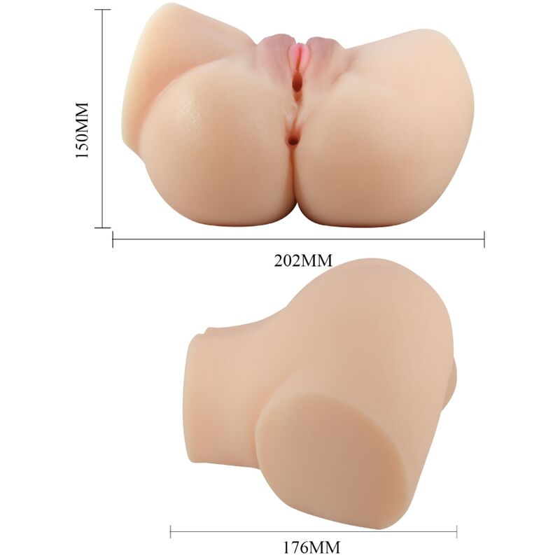 CRAZY BULL - REALISTISCHE VAGINA EN ANUS EMILIA VIBRATOR