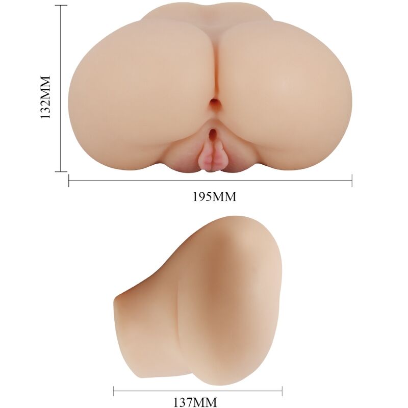 CRAZY BULL - REALISTISCHE VAGINA EN ANUS LUNA VIBRATOR