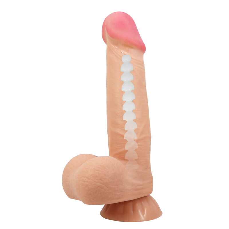 PRETTY LOVE - SLIDING SKIN SERIES REALISTISCHE DILDO MET VERSCHUIVENDE HUID ZUIGNAP 21,8 CM