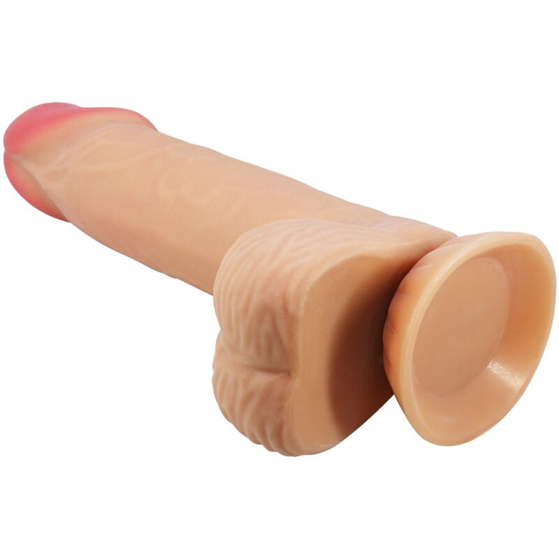PRETTY LOVE - SLIDING SKIN SERIES REALISTISCHE DILDO MET BEWEEGBARE HUID ZUIGNAP 20.6 CM