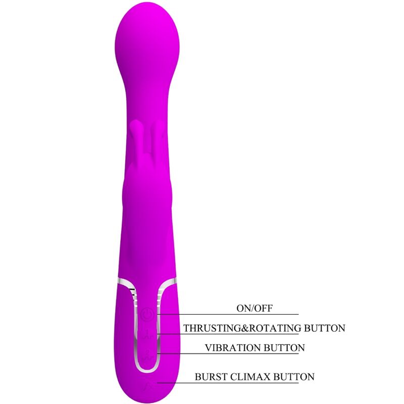 PRETTY LOVE - DEJON KONIJN VIBRATOR 3 IN 1 MULTIFUNCTIONEEL PAARS