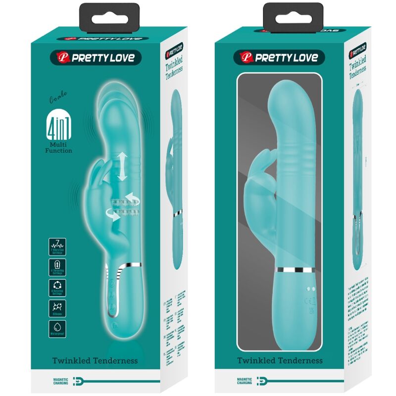 PRETTY LOVE - COALE KONIJN VIBRATOR PARELS AQUAGROEN