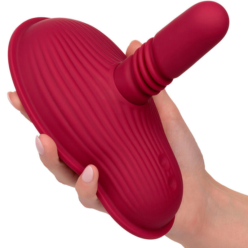 CALEXOTICS - RIDER MASSAGER DUBBELE MOTOR AFSTANDSBEDIENING ROOD