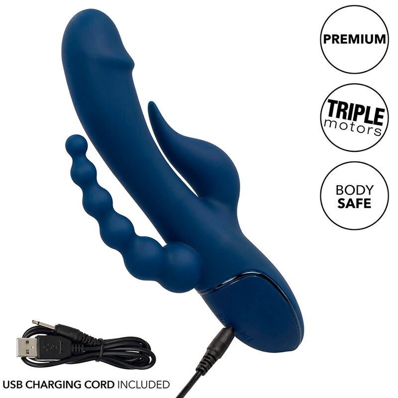CALEXOTICS - VIBRATOR DRIEDUBBEL ORGASME BLAUW