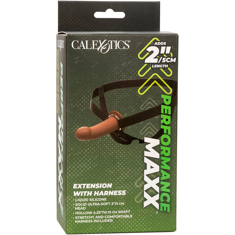 CALEXOTICS - PERFORMANCE MAXX EXTENSION MET HARNAS BRUINE HUID