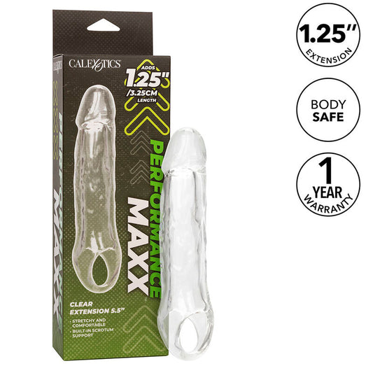 CALEXOTICS - PERFORMANCE MAXX HELDER VERLENGSTUK 5,5 TRANSPARANT