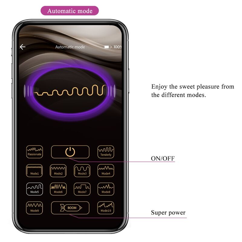 PRETTY LOVE - BAIRD G-SPOT 12 TRILLINGEN OPLAADBAAR LILA APP