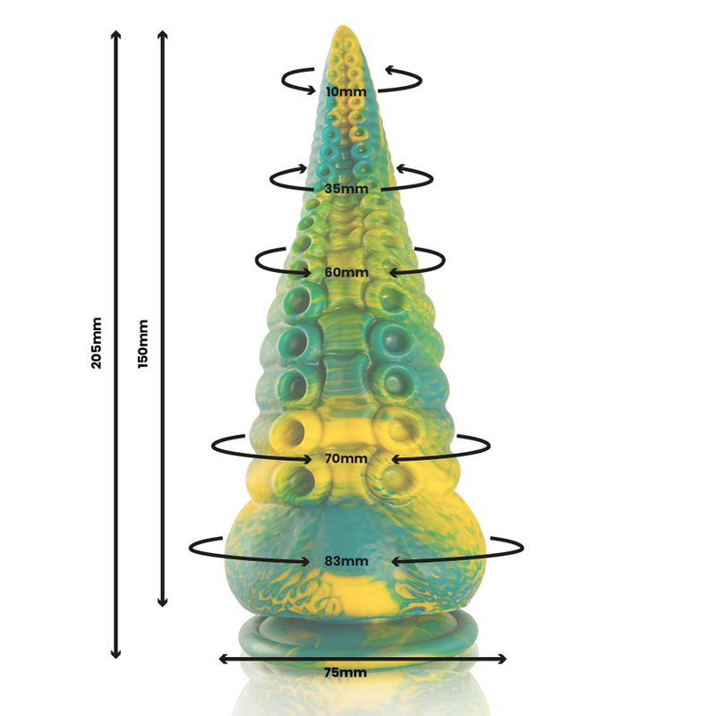 EPIC - CETUS GROENE TENTAKEL DILDO GROOT FORMAAT