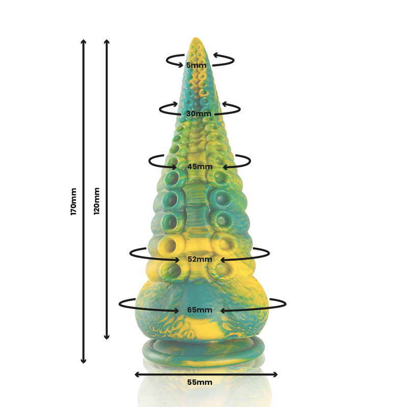 EPIC - CETUS GROENE TENTAKEL DILDO KLEIN FORMAAT