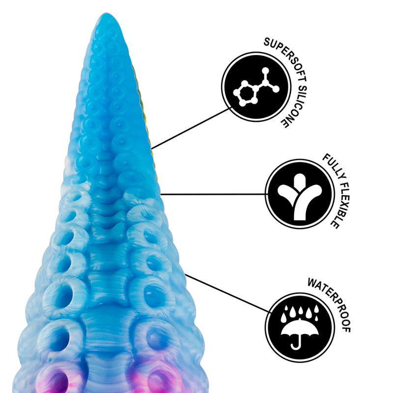 EPIC - PHORCYS BLAUWE TENTAKELDILDO GROOT FORMAAT