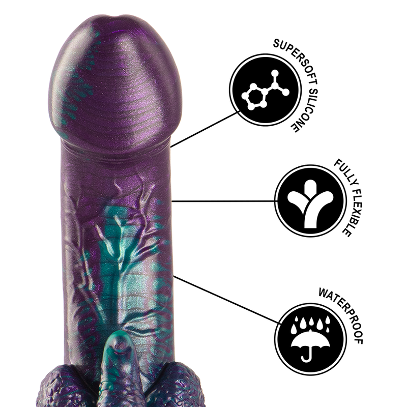 EPIC - BASILISK DILDO DUBBEL SCHUBBIG GENOT KLEIN FORMAAT