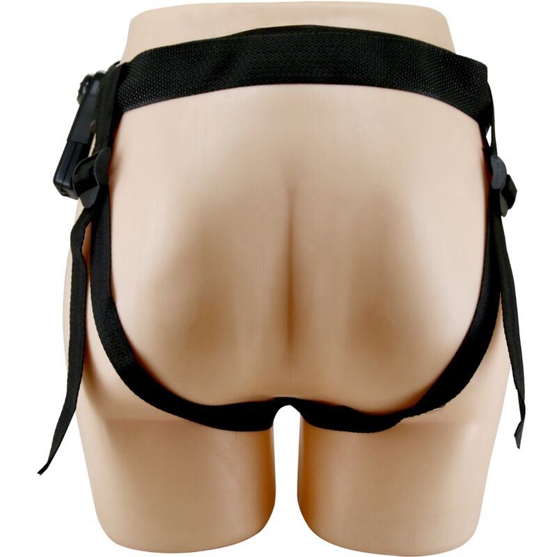 PRETTY LOVE - MARION HARNESS UNIVERSELE SLIP MET TRILLENDE DILDO 19 CM BRUIN