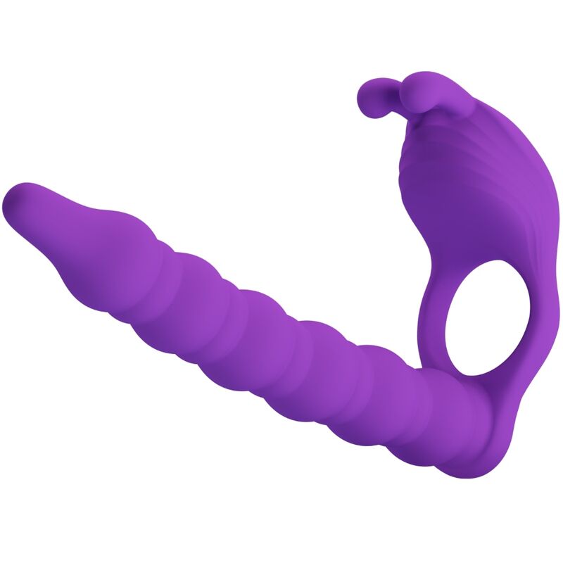 PRETTY LOVE - BLACKNEY PENISRING MET LILA VIBRATOR PLUG