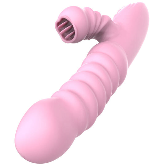 ARMONY - MULTIFUNCTIONELE VIBRATOR MET STIMULERENDE TONG EN WARMTE-EFFECT ROZE