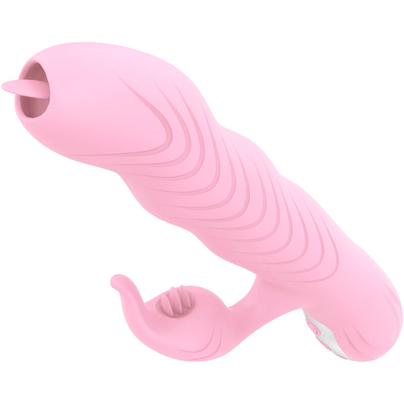 ARMONY - MARCIA VIBRATOR & STUWENDE DUBBELE TONG MET WARMTE-EFFECT ROZE