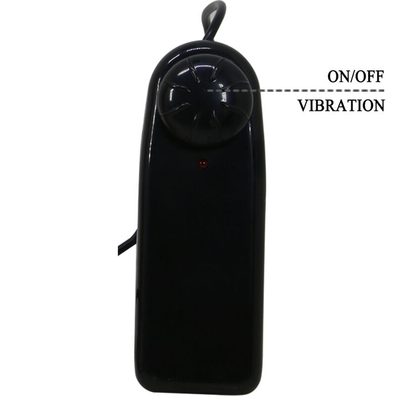PRETTY LOVE - STARKS HARNESS SLIP MULTISNELHEID VIBRERENDE DILDO 17,5 CM LICHTBRUIN