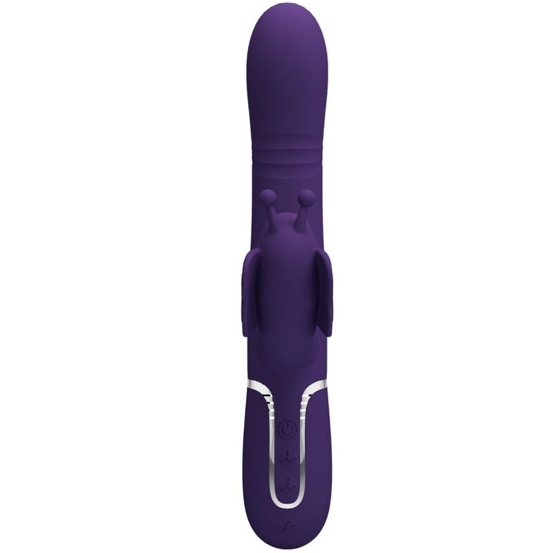 PRETTY LOVE - MULTIFUNCTIONELE KONIJN VIBRATOR 4 IN 1 VLINDER PAARS