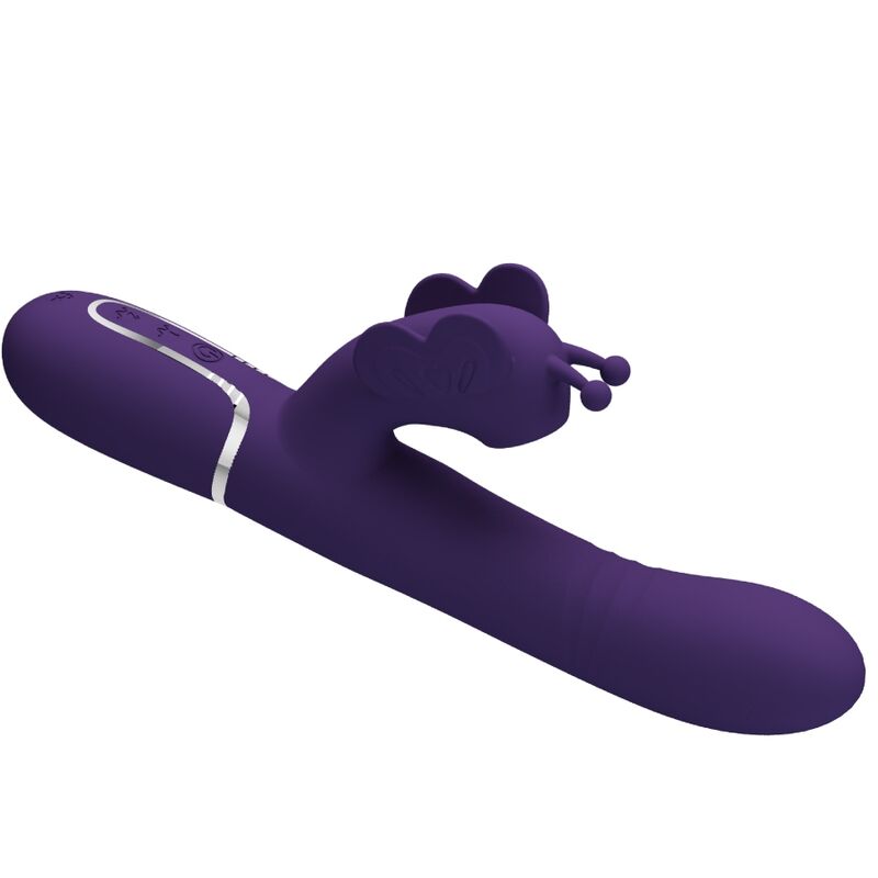 PRETTY LOVE - MULTIFUNCTIONELE KONIJN VIBRATOR 4 IN 1 VLINDER PAARS
