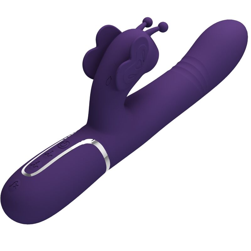 PRETTY LOVE - MULTIFUNCTIONELE KONIJN VIBRATOR 4 IN 1 VLINDER PAARS