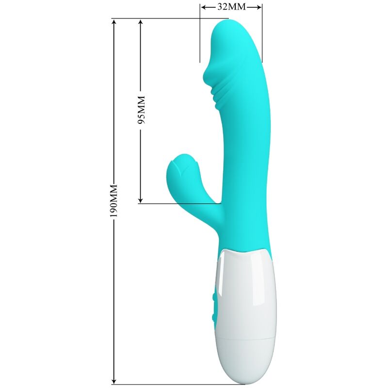 PRETTY LOVE - SNAPPY G-SPOT VIBRATOR AQUA GROEN
