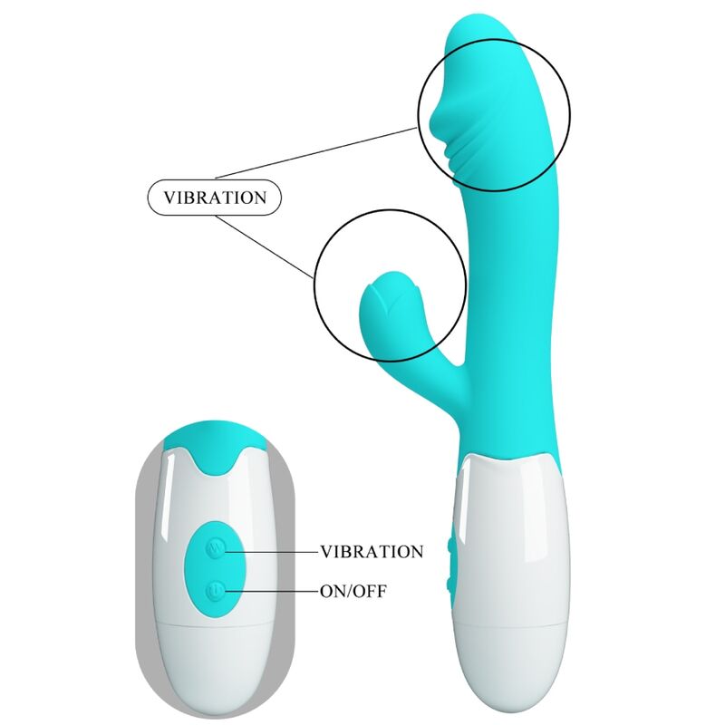 PRETTY LOVE - SNAPPY G-SPOT VIBRATOR AQUA GROEN