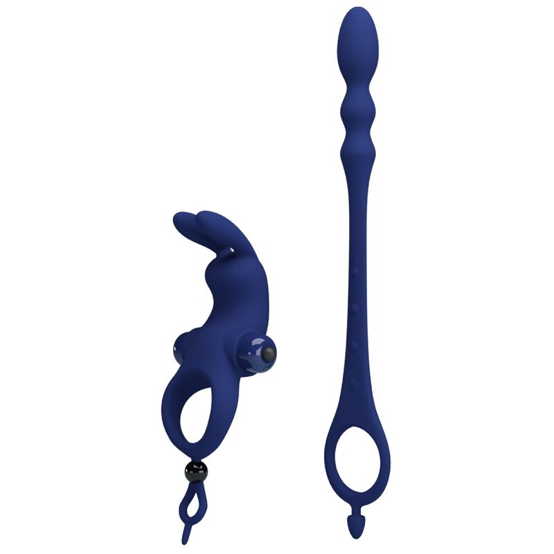 PRETTY LOVE - AYAD KONIJN VIBRATORRING MET PLUG BLAUW