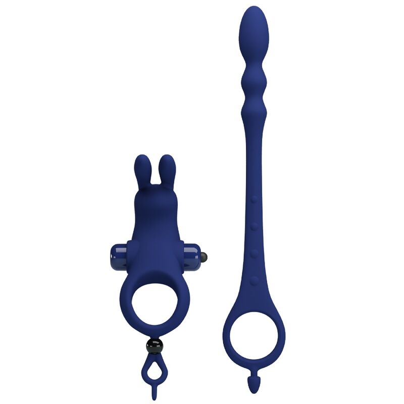 PRETTY LOVE - AYAD KONIJN VIBRATORRING MET PLUG BLAUW