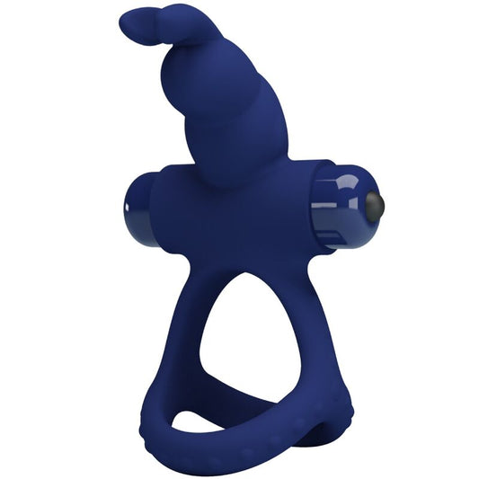 PRETTY LOVE - LUCHITO DUBBELE TRILLING RING KONIJN BLAUW