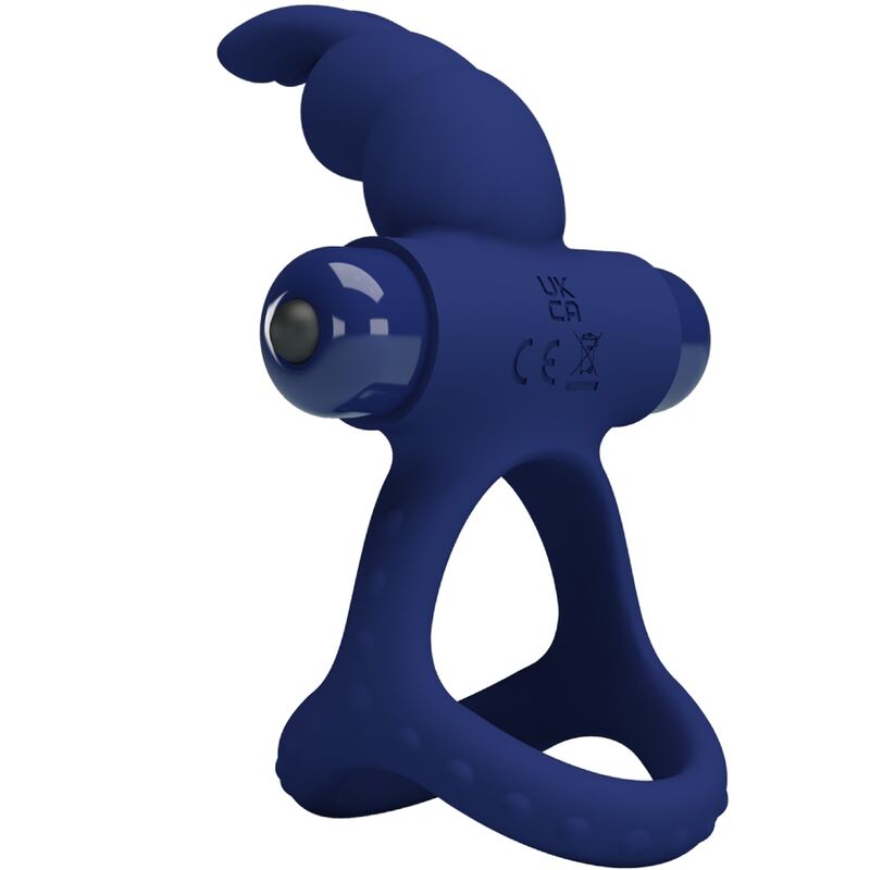 PRETTY LOVE - LUCHITO DUBBELE TRILLING RING KONIJN BLAUW