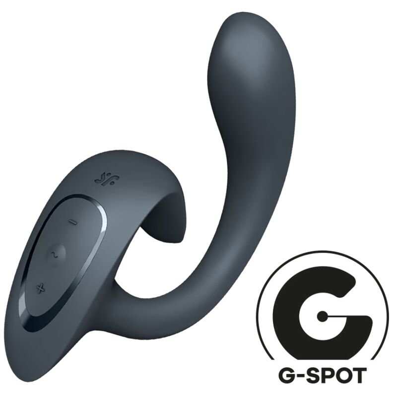 SATISFYER - G FOR GODDESS 1 RABBIT VIBRATOR DONKERGRIJS