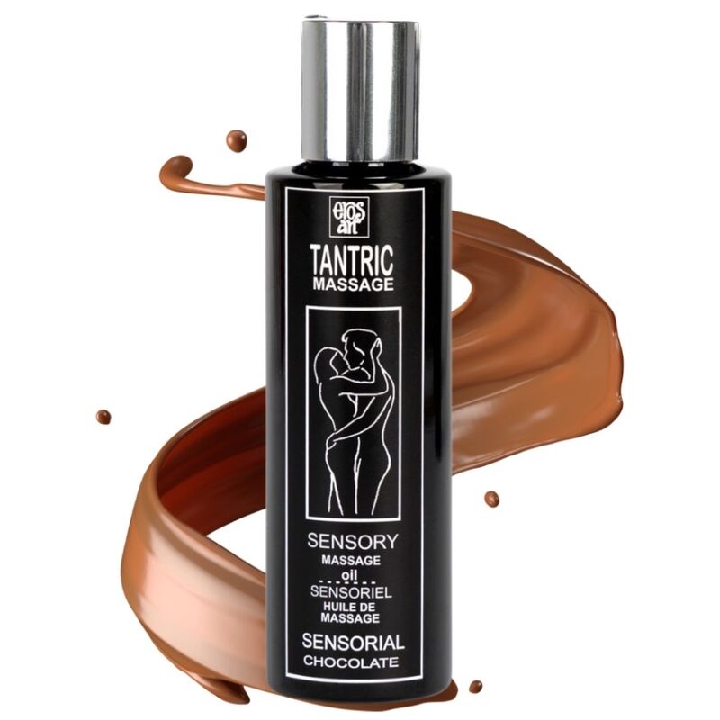 EROS-ART - NATUURLIJKE TANTRISCHE MASSAGEOLIE EN CHOCOLADE APHRODISIACUM 100 ML