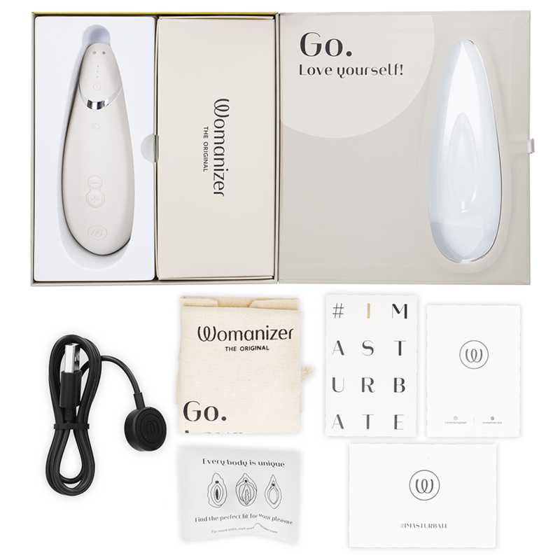 WOMANIZER - PREMIUM 2 CLITORALE STIMULATOR WARM GRIJS