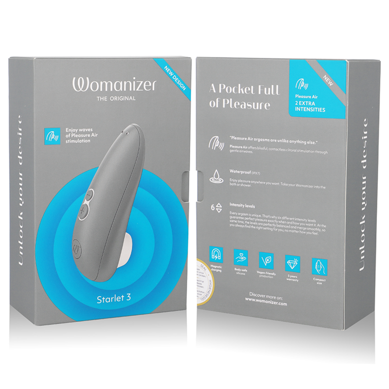 WOMANIZER - STARLET 3 CLITORALE STIMULATOR GRIJS