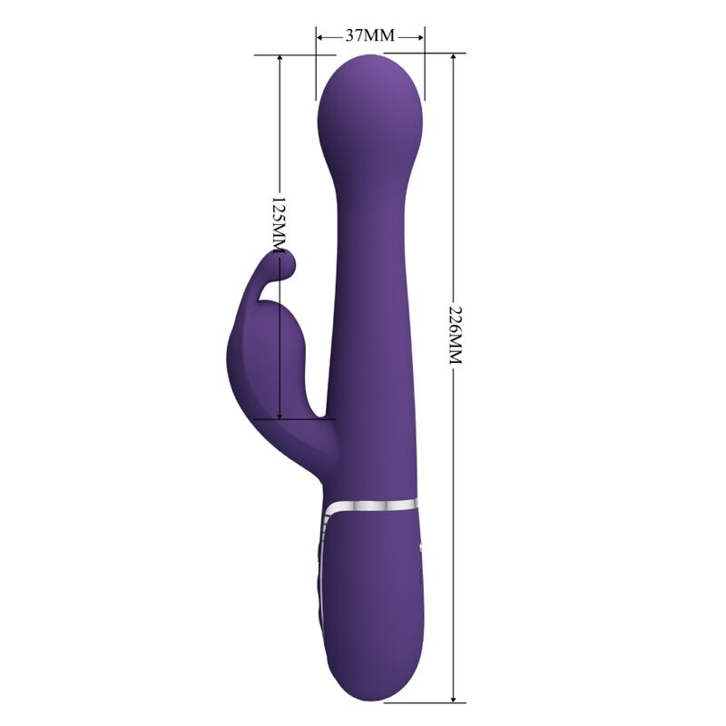 PRETTY LOVE - DEJON KONIJN VIBRATOR 3 IN 1 MULTIFUNCTIONEEL PAARS