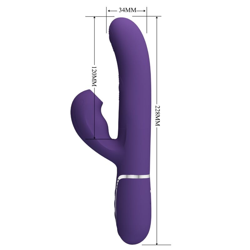 PRETTY LOVE - PERLITA G-SPOT VIBRATOR 3 IN 1 MULTIFUNCTIONEEL PAARS